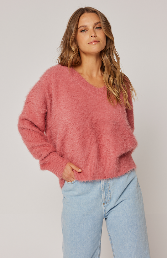 EMMIE SWEATER - BERRY KNIT