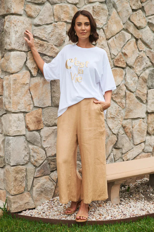 La Vie Crop Pant - Caramel