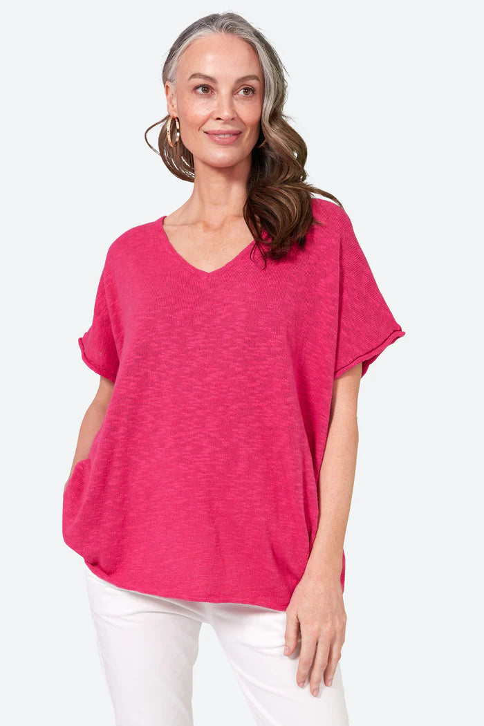 Jovial Top - Fuchsia