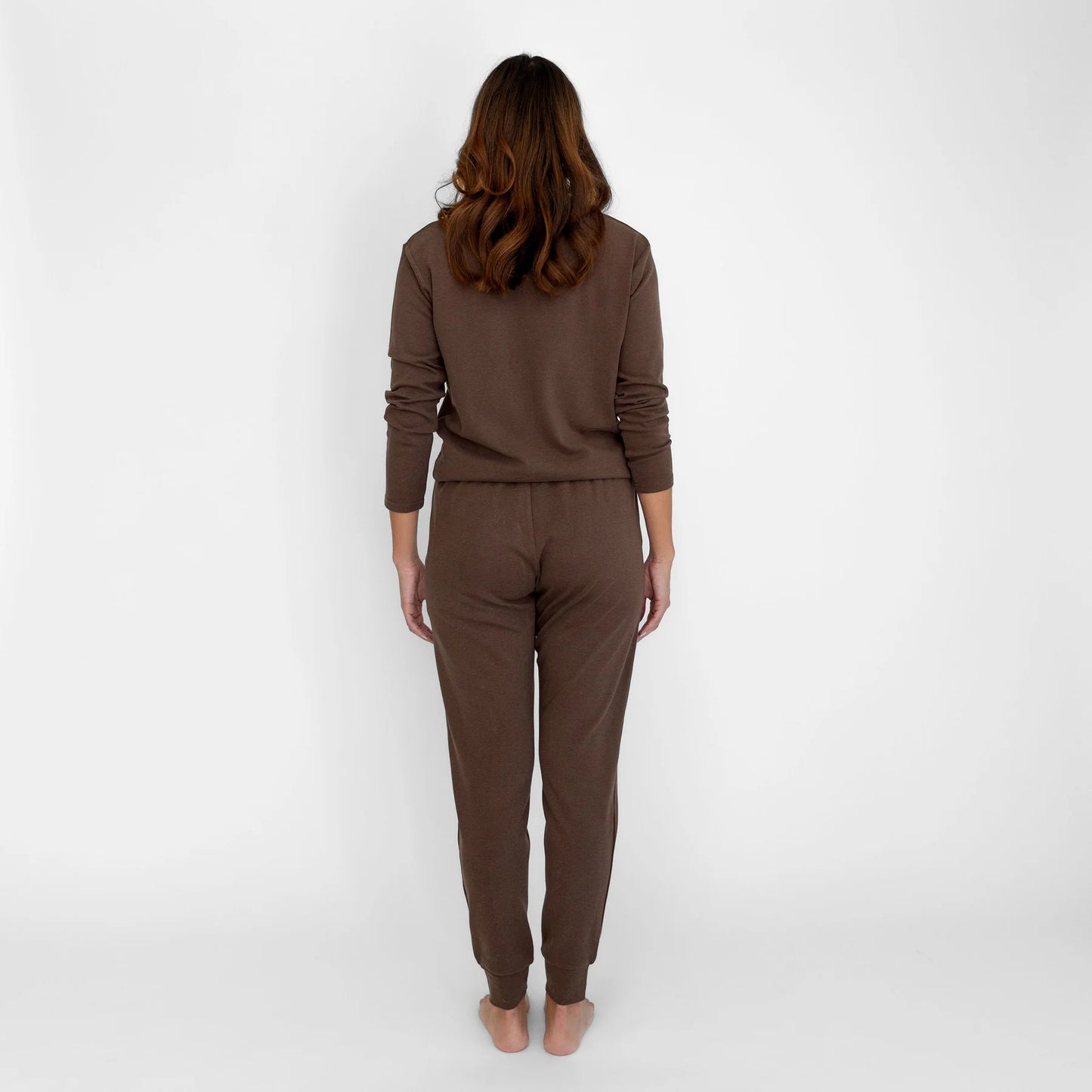 Zoe Bamboo Jersey Top - Cocoa