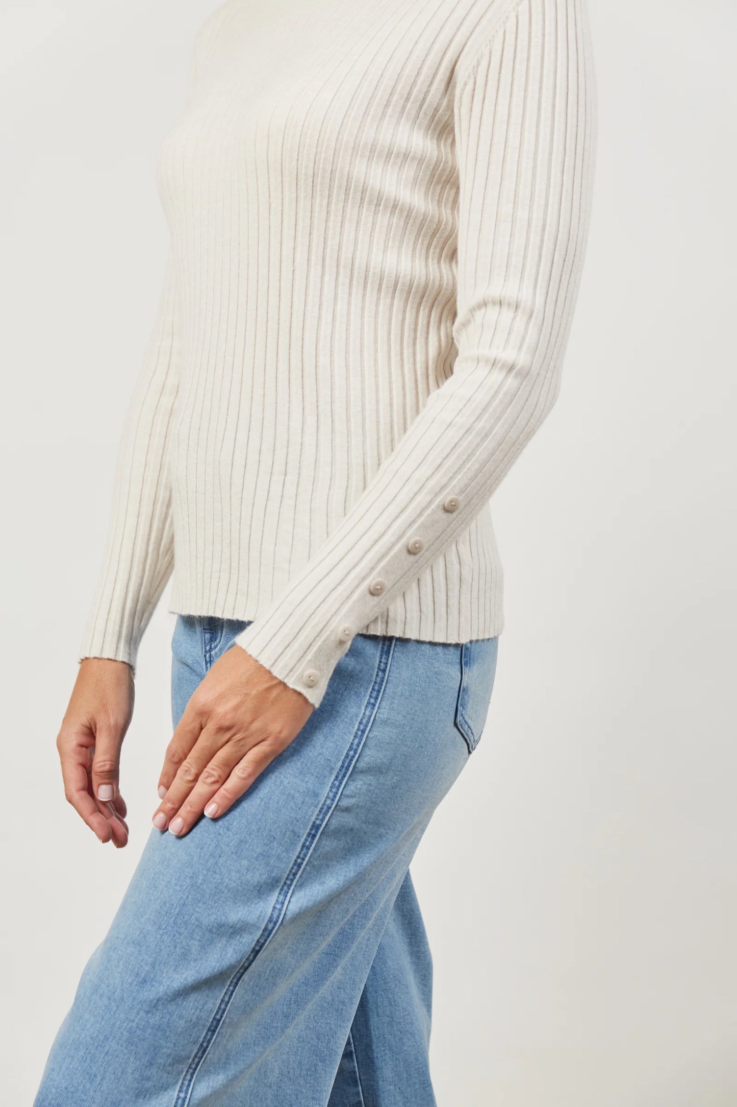 Skyline Knit Top - Creme