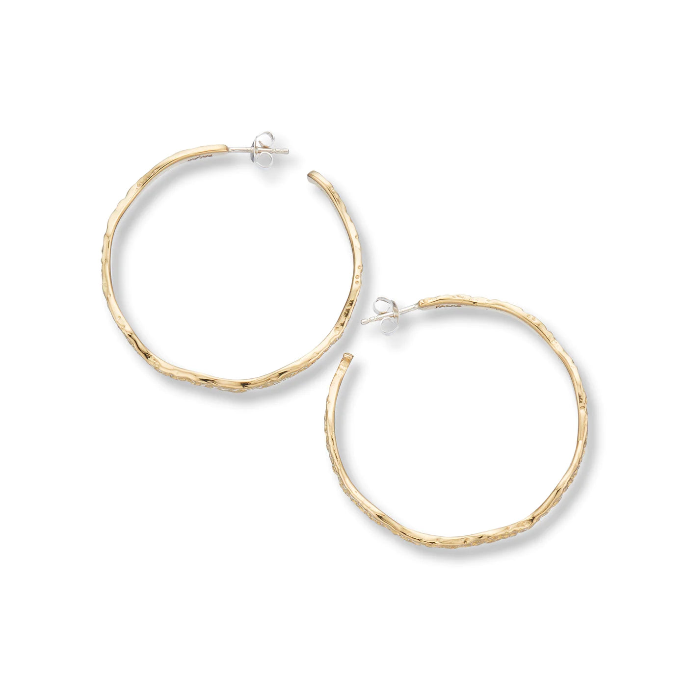 Garden of the Sea Coral Hoop Earrings