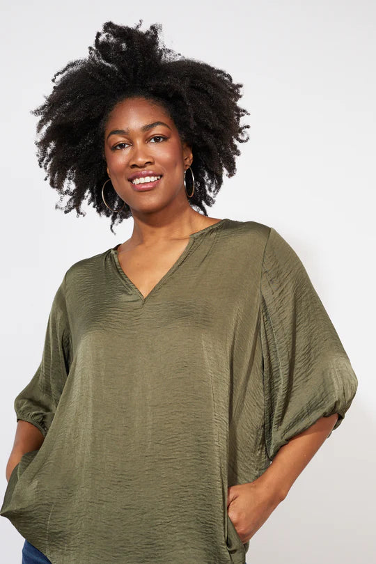 Barbados Relax Top - Khaki