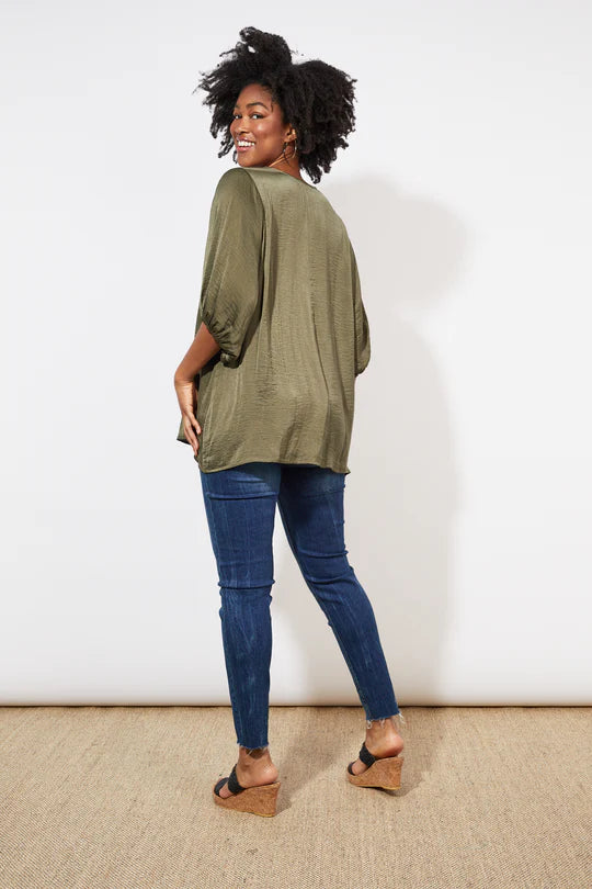 Barbados Relax Top - Khaki