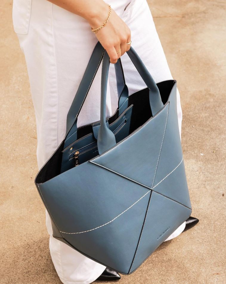 Roma Tote Bag Steel Blue