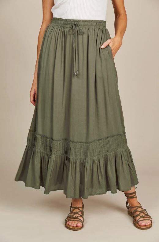 Esme Maxi Skirt Olive