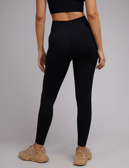 Remi Rib Legging Black