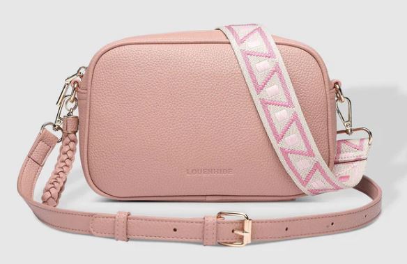 Jacinta Crossbody Bag with Kubi Strap Dusty Rose