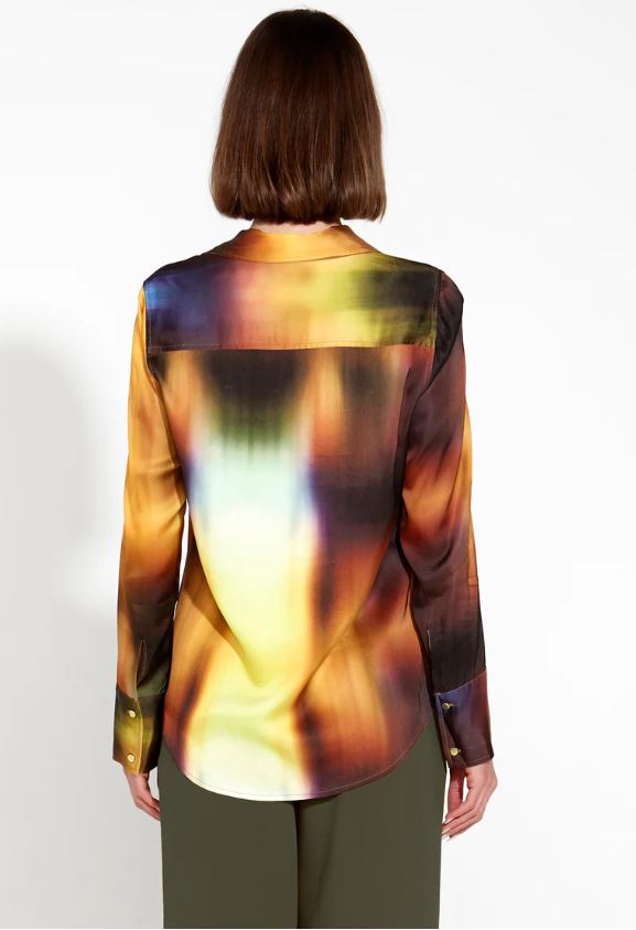 Orbit Satin Shirt Gradient