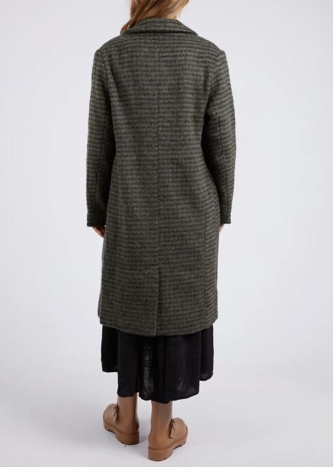 Clementine Coat Green & Black