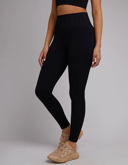 Remi Rib Legging Black