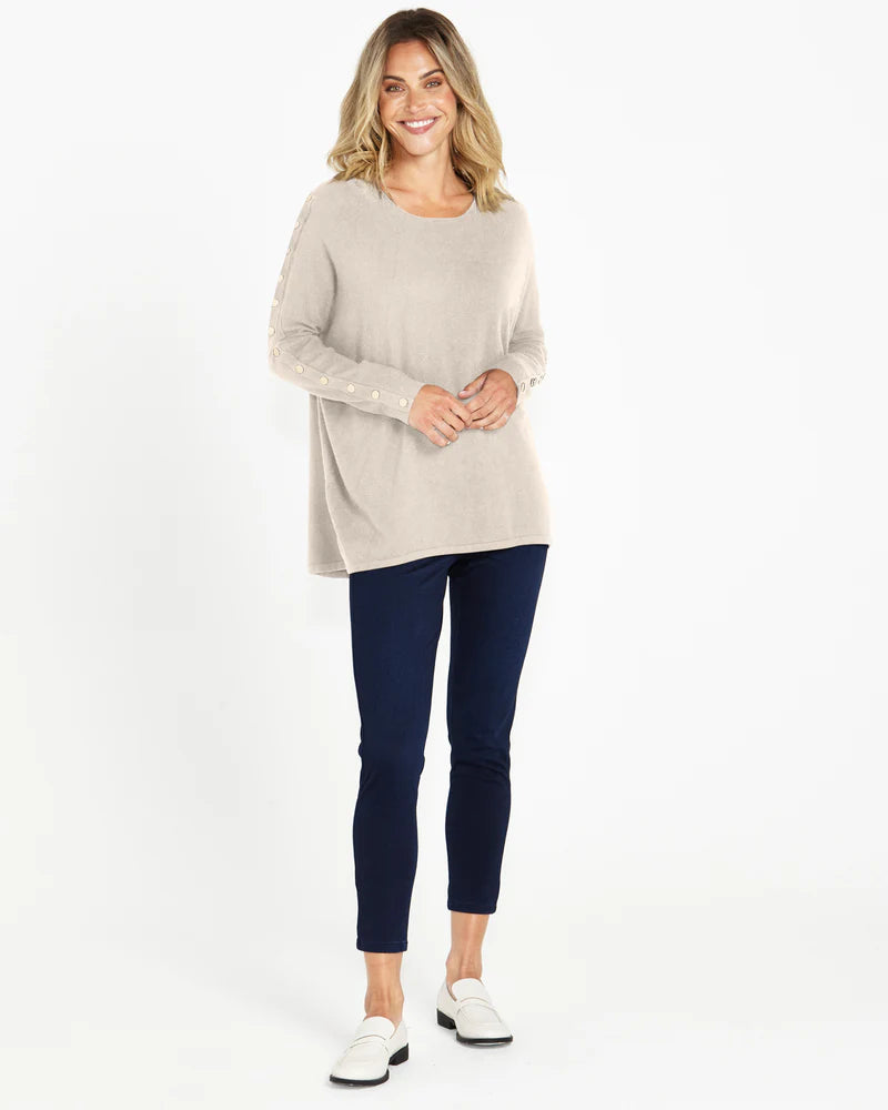 Bronte Knit Top - Wheat