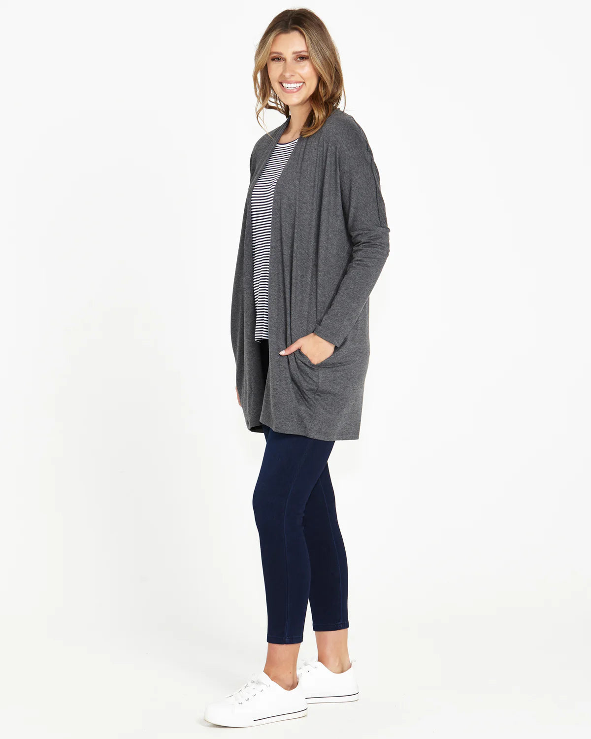 Margot Cardigan - Charcoal