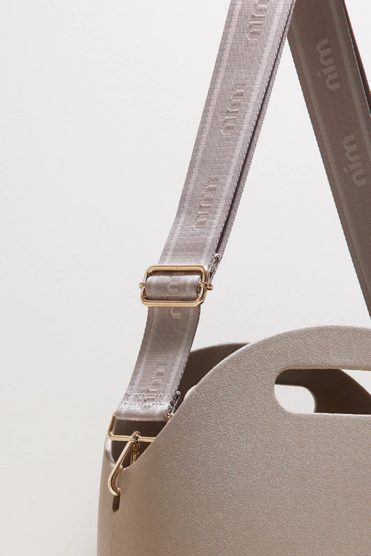 Shoulder Strap - Taupe Mono + Gold