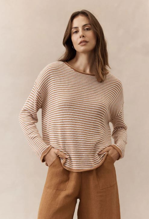 Spring Knit - Ginger Stripe