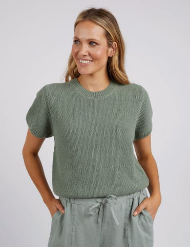 Blair Short Sleeve Knit Sage Green