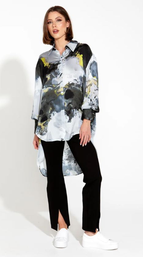 Transfixed Oversized Shirt Marble