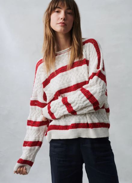 Arty Sweater Red Stripe