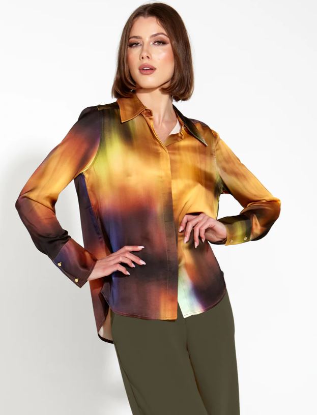 Orbit Satin Shirt Gradient