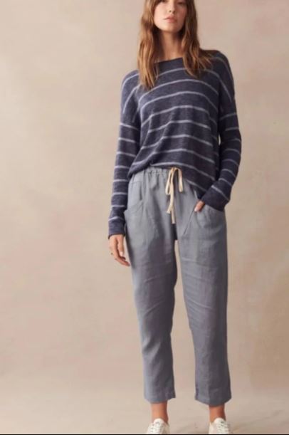 Luxe Linen Pant Steel