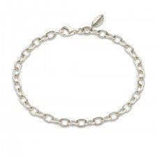 Palas Silver Fine Link Bracelet