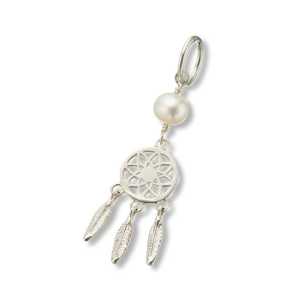 Dream Catcher Pearl Charm