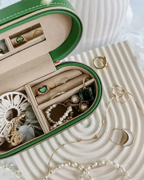 Charlee Jewellery Box - Apple Green