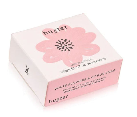 Mini Boxed Guest Soap - Pastel Pink Flower - W/Flowers & Citrus 50gm