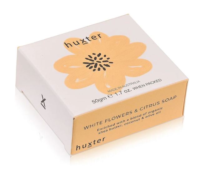 Mini Boxed Guest Soap - Pale Orange Flower - W/Flowers & Citrus 50gm
